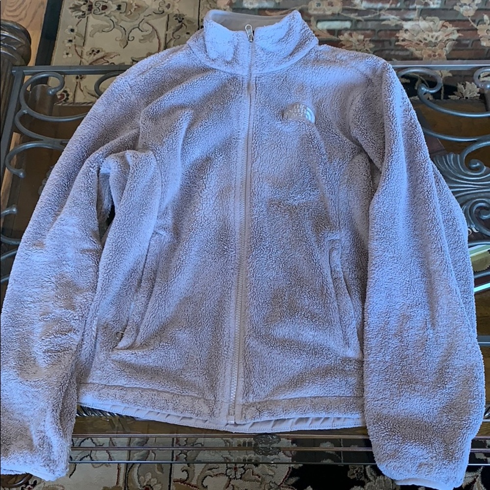 Light gray North Face fleece Osito jacket